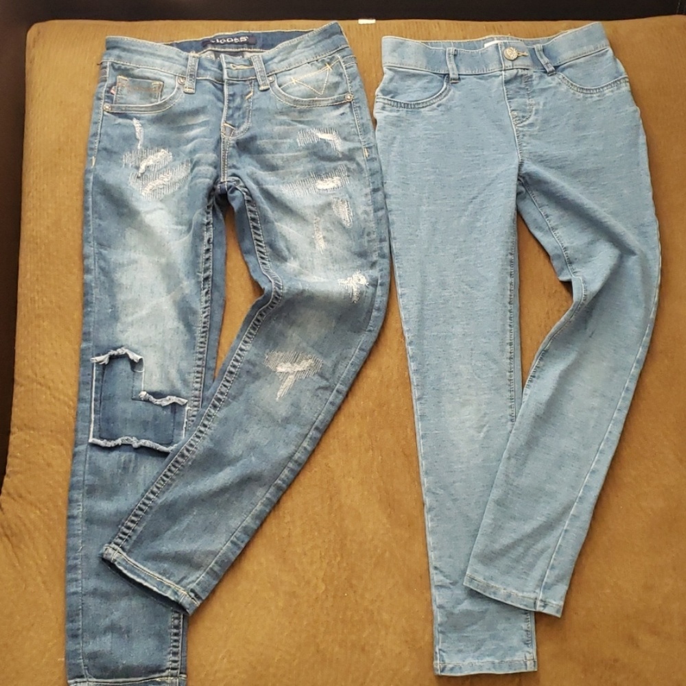 🃏🃏 Bundle Girls Skinny Denim Blue Jeans Jeggings